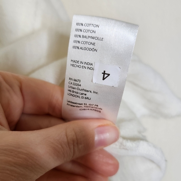 Anthropologie Pilcro Ivory Knit Poncho Top XL - Picture 6 of 8